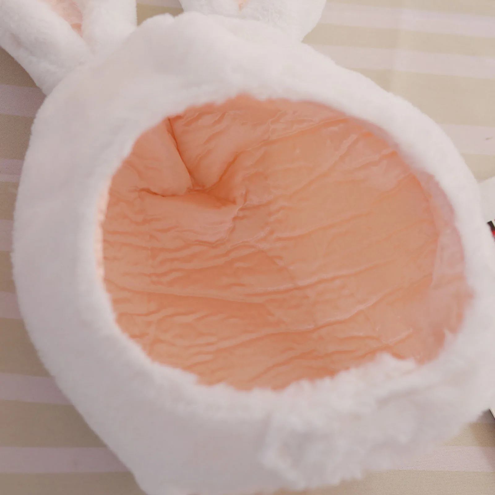 

Rabbit Hat Winter Soft Cute Cartoon Gift Rabbit Ear Hat Toy Bunny Plush Cap Bunny Headgear Skin-Friendly Video Live Girls Hat