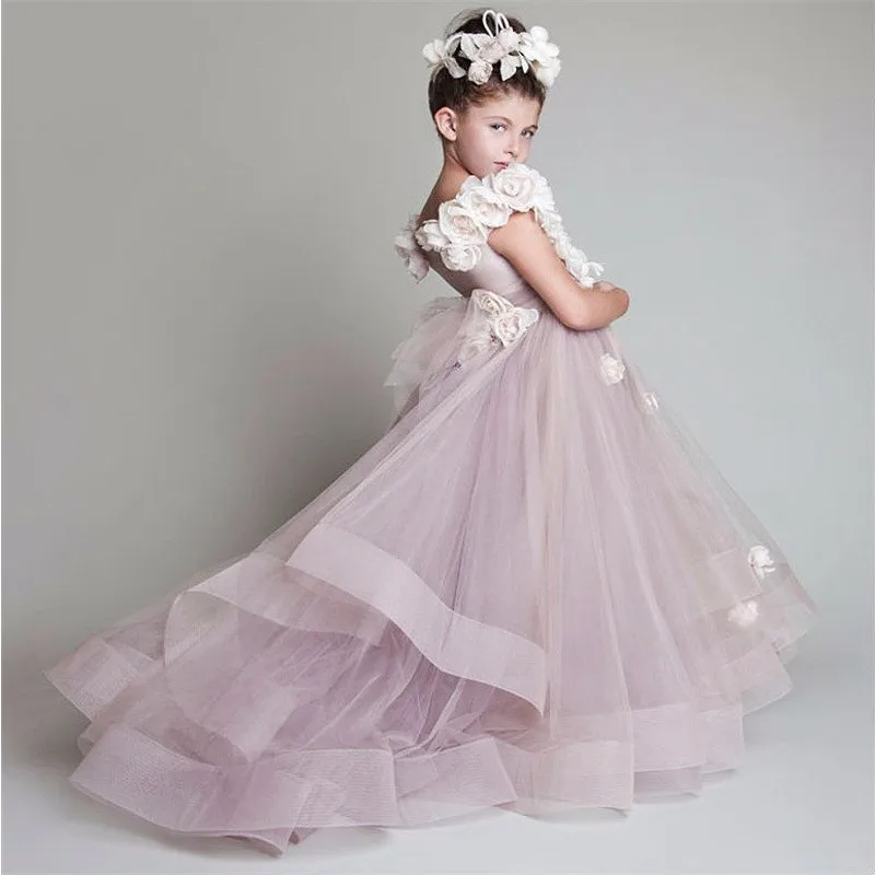 

Розовые блестящие платья для мамы и дочки, платья для девочек с цветами для свадьбы, детское вечернее платье на заказ