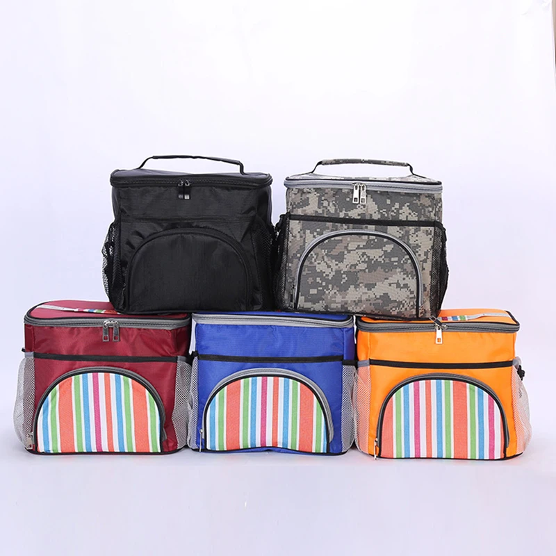 

14L Waterproof Oxford Cloth Lunch Bag Portable Outdoor Camping Picnic Insulated Thermal Case Food Storage Container Tote