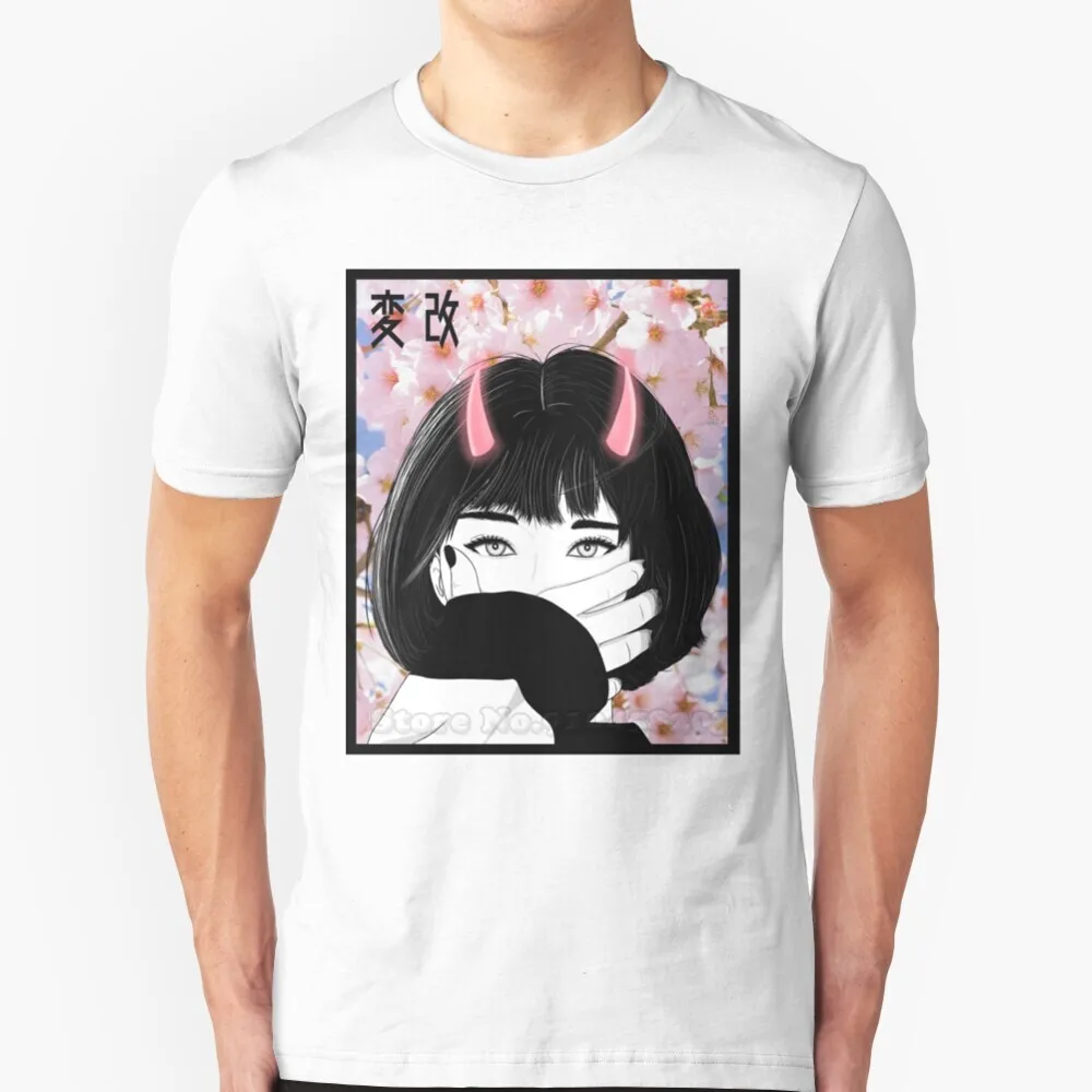 Футболка мужская хлопковая в стиле хип-хоп с принтом аниме |