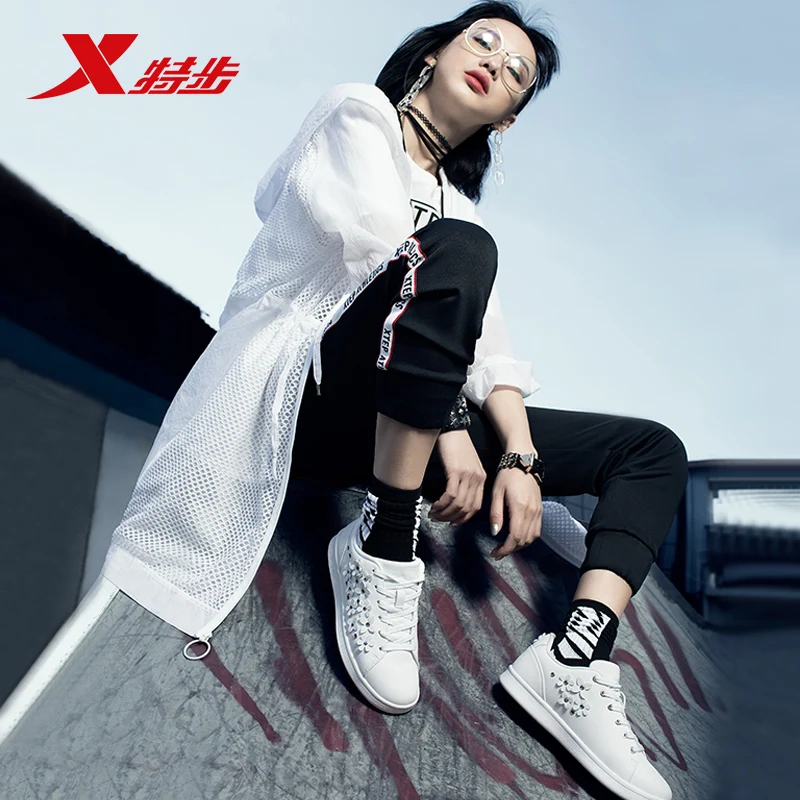 Xtep/женские шикарные Повседневные кроссовки с цветочным принтом женская обувь