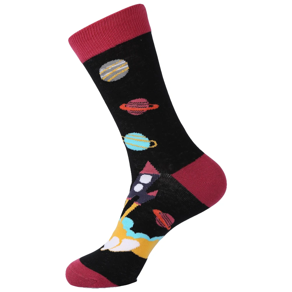 VPM Новые красочные хлопковые мужские короткие носки счастливая забавная лиса