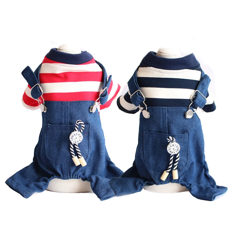 Джинсовый комбинезон для маленьких собак четыре ножки одежда чихуахуа