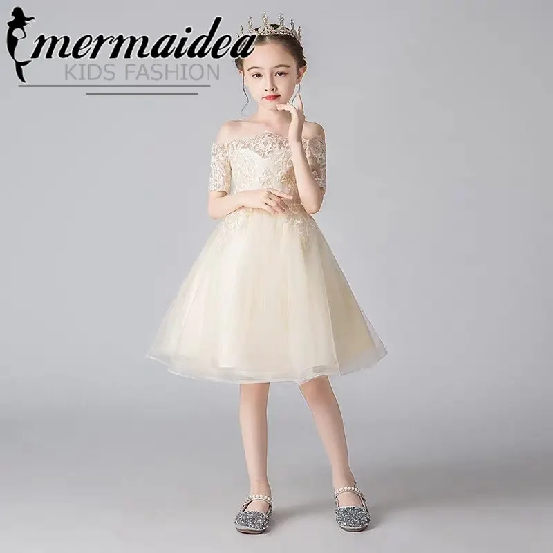 Для маленьких девочек благородное пышное платье принцессы для дня рождения