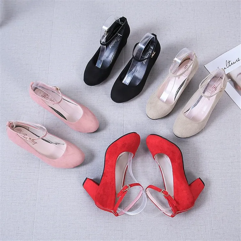 

HOT Square High Heels Flock Pointed Sandals Sexy Female Summer Sandalias Shoes Mujer Zapatos Mujer Pumps 2020 Femeninas