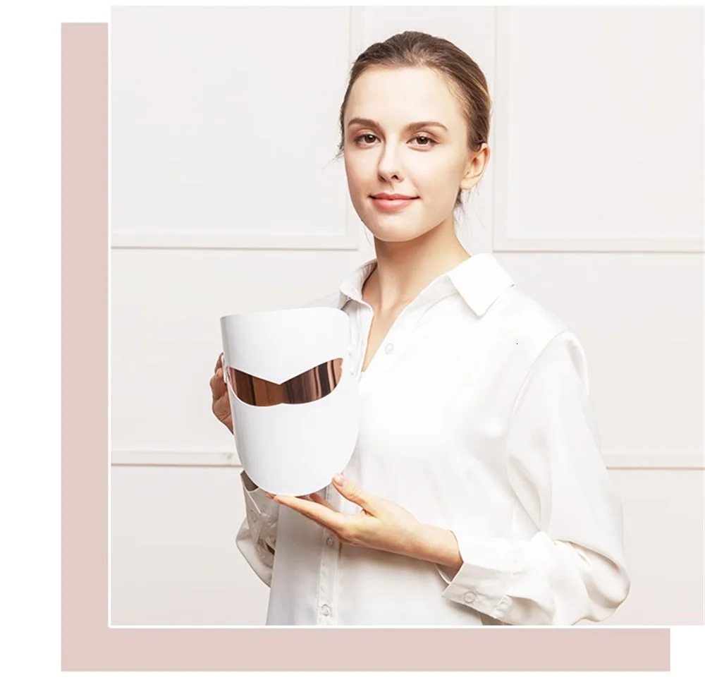 Маска светодиодный маска для лица красота омоложение кожи светодиодный маска Belleza лица фотонная терапия против морщин, акне подтягивающий уход за кожей
