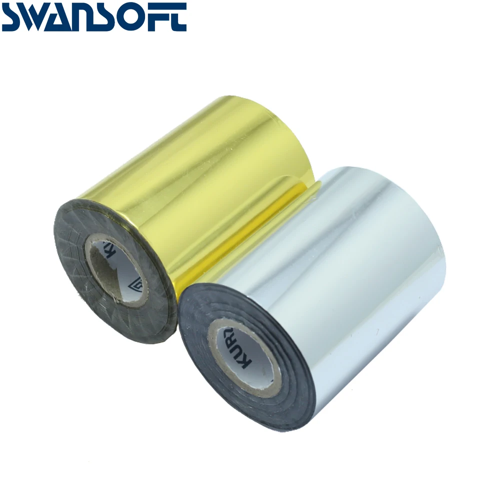 SWANSOFT Горячее тиснение фольгой бумага теплопередачи анодированная позолоченная