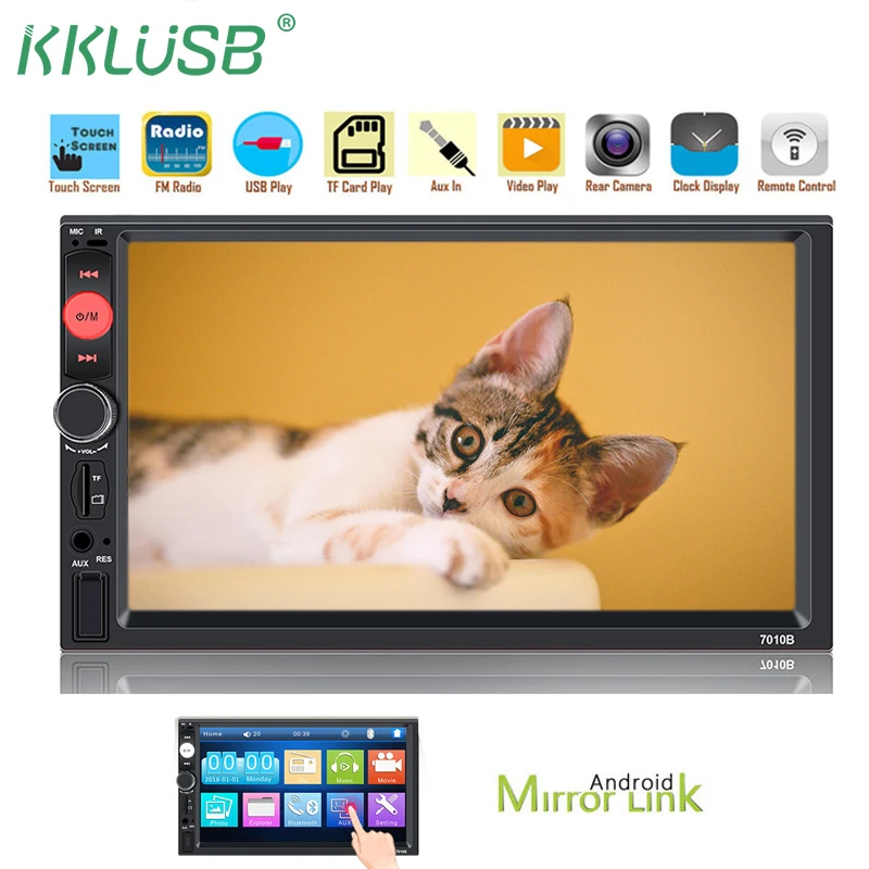 2 din автомагнитола 7 &quotHD Авторадио мультимедийный плеер 2DIN сенсорный экран Авто