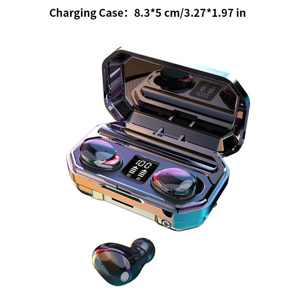 

TWS Wireless Earphones Bluetooth Headphones Sports Waterproof Earbuds Touch Control Music Earbuds 9D Stereo HIFI With Microphone