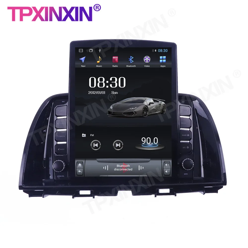 저렴한 마쓰다 CX-5 2018 + 안드로이드 라디오 무선 Carplay 터치 스크린 범용 스테레오 수신기 6 + 128G 자동차 라디오 플레이어 테슬라 스타일