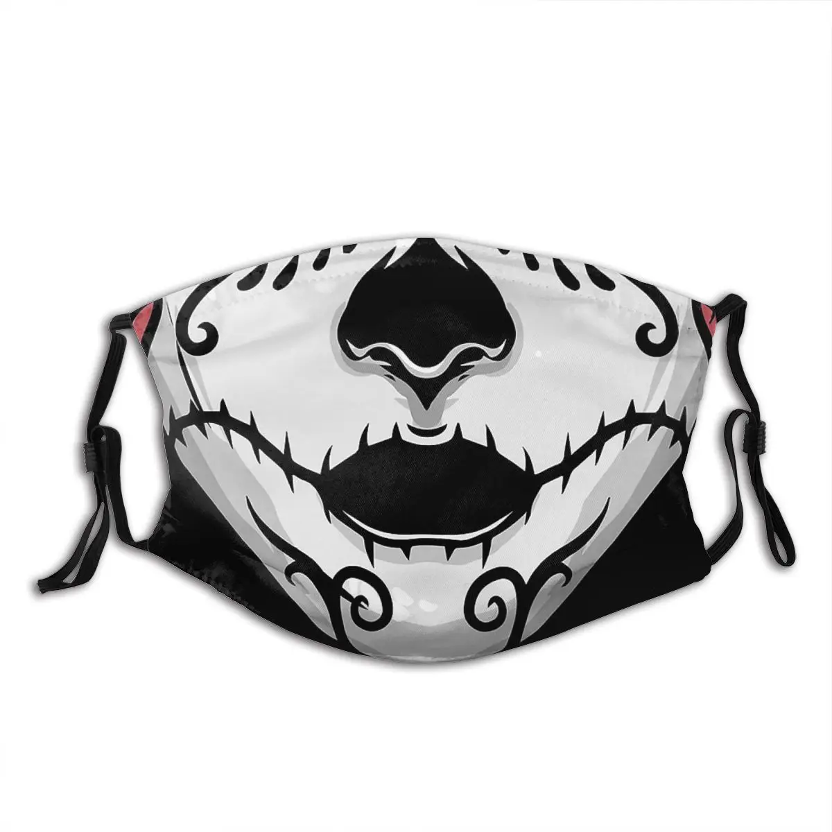 

Маска для лица La Catrina, ветрозащитная, Пыленепроницаемая, с принтом черепа, с фильтрами, защитный респиратор