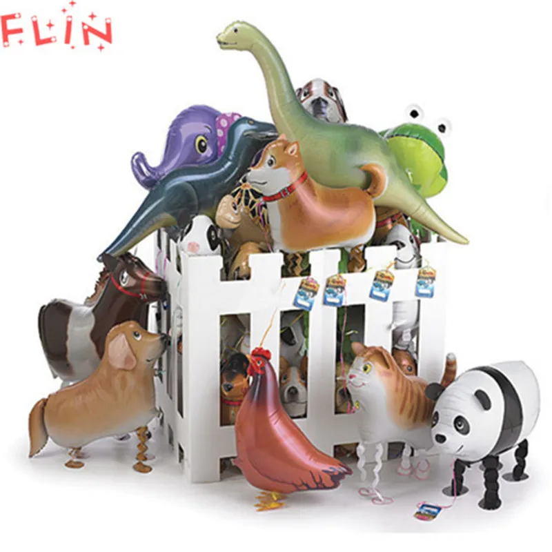 Ходячие животные воздушные надувные шары Собака Панда динозавр баллон гелия