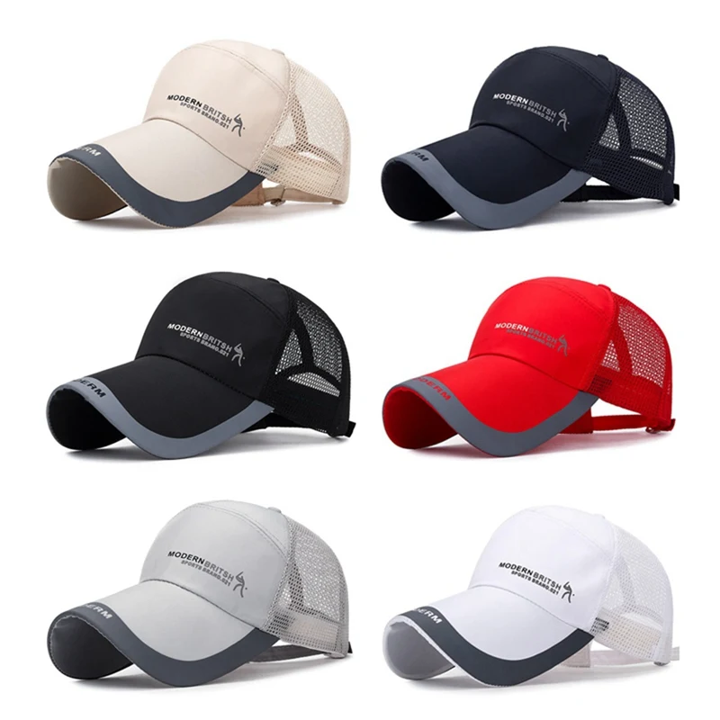 

Сетчатая бейсболка с отверстиями, удобные кепки-тракеры, летняя дышащая бейсболка для мужчин и женщин, Новинка