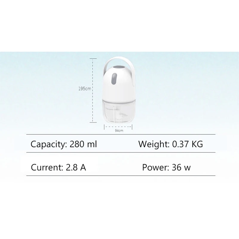 Портативная кухонная машина XiaoGui Электрический пресс для чеснока с USB кухонный