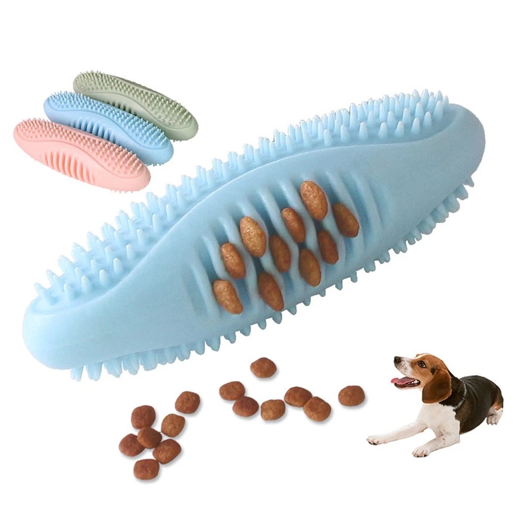 

Creative Soft Dog Chew Toy Rubber Pet Dog Teeth Cleaning Toy Aggressive Chewers Food Treat Dispensing Toys For Puppy Small Dogs