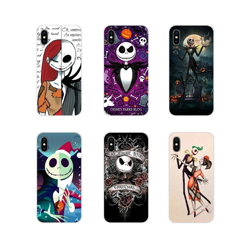 Для Xiaomi Redmi 4A S2 Note 3 3S 4 4X 5 Plus 6 7 6A Pro Pocophone F1 Jack Skellington аксессуары для Хэллоуина чехлы