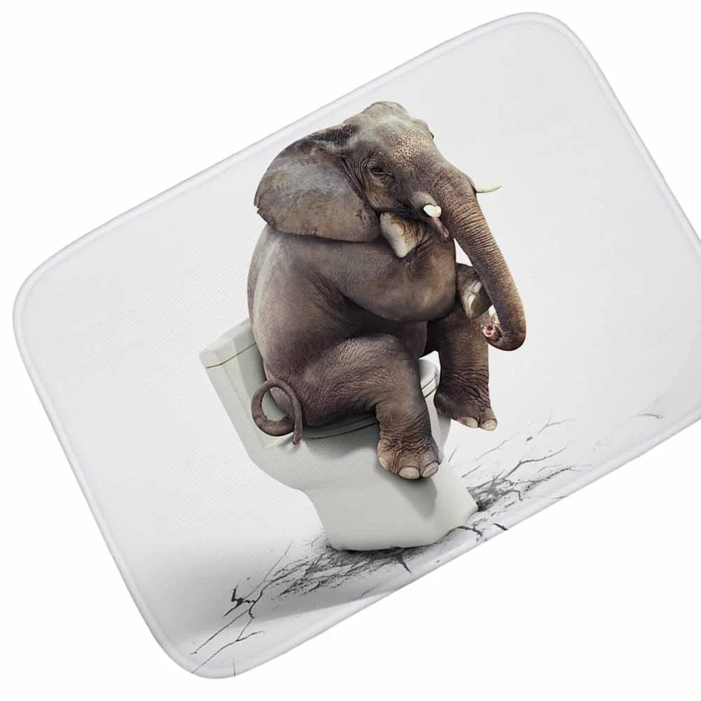 Zeegle коврик с принтом животных удобный для гостиной нескользящий мягкий входной