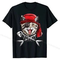 cat pirate t shirt roger flag skull and crossbones tee cotton boy tops tees family top t shirts slim fit cheap