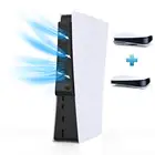 Охлаждающий вентилятор для PS5, внешний USB-кулер, 3 вентилятора с контролем температуры, Охлаждающие вентиляторы для Playstation 5 Digital EditionCD-ROM Edition