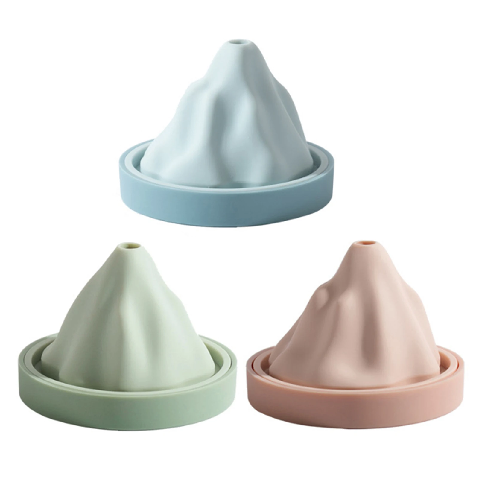 

Creative Snow Mountain Ice Cube Mold Food Grade Silicone Ice Tray DIY Summer Ice Maker Mold Delivery Funnel For Kitchen Tool