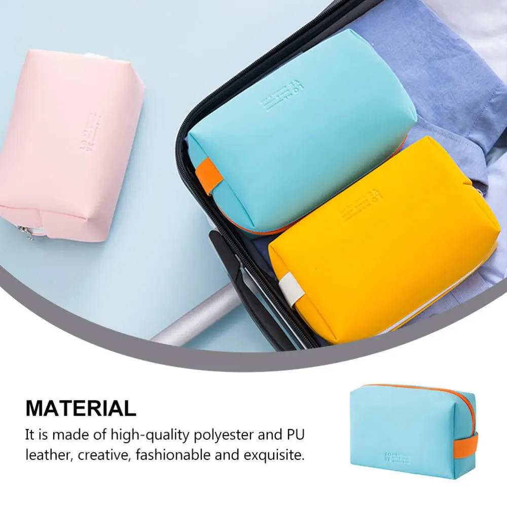 

1Pc Makeup Bag Convenient Cosmetics Bag Stylish Mini Makeup Pouch