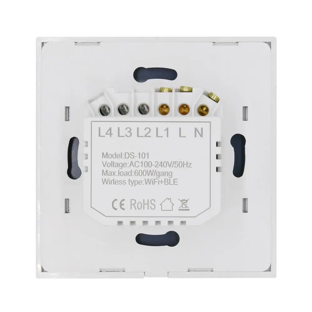 Настенные переключатели BSEED с сенсорным экраном Wi-Fi 1/2/3 группы канала