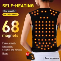 tourmaline self heating magnetic therapy waist back shoulder posture corrector spine lumbar brace back support belt pain relief