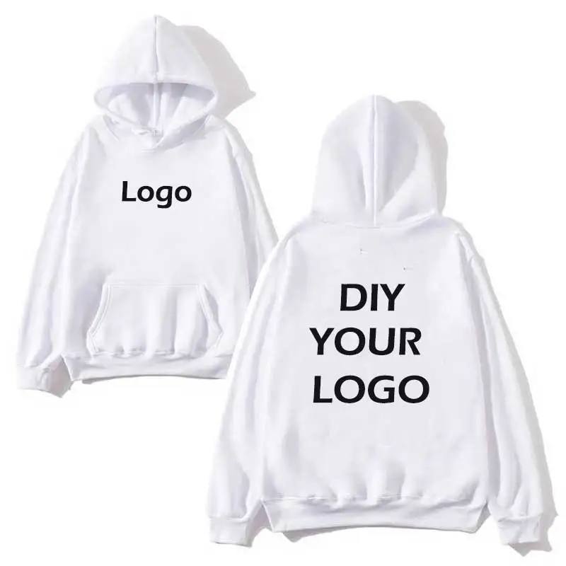 Собственный дизайн толстовки с капюшоном принтом логотипа на заказ спортивная