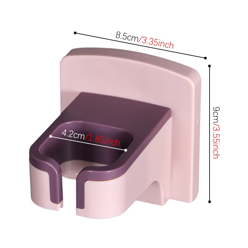 

Wall-mounted Hair Dryer Holder Bathroom Hairdryer Hook Home ABS Storage Shelf