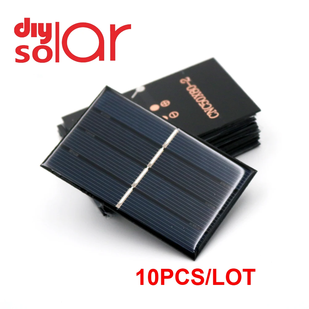 

Phone Charger 10pcs x 2 V 0.6 W Solar Cells 300mA 2V Home Improvement 50mm*80mmSolar Panel Polycrystalline Silicon