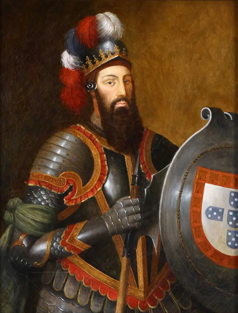 King Afonso III картина из Португалии Классический Королевский мужской портрет