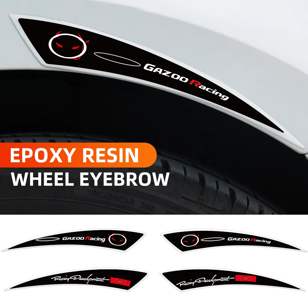 Защита крыла колеса автомобиля от царапин с кристальным эпоксидным силиконом для Toyota GR TRD Sport C-HR RAV4 Mirai.