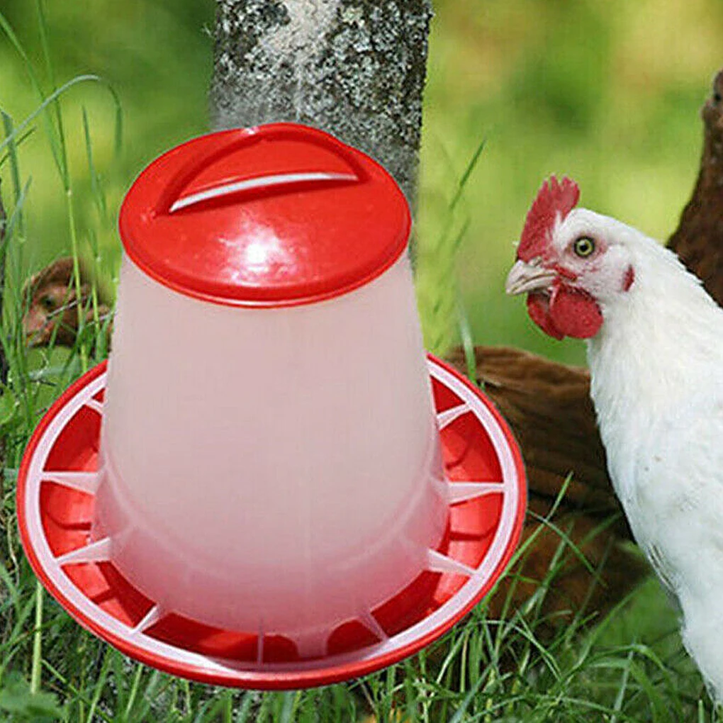 1.5L Chicken Food Feeder Home Garden Farm Chick Hen Poultry Drinker Water Bucket Plastic Dispenser | Дом и сад