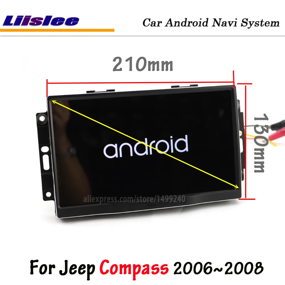 Liislee Android 8,0 для Jeep Compass 2006~ 2007 автомобильный стерео радио BT Carplay экран видео gps навигация Мультимедиа без DVD плеера