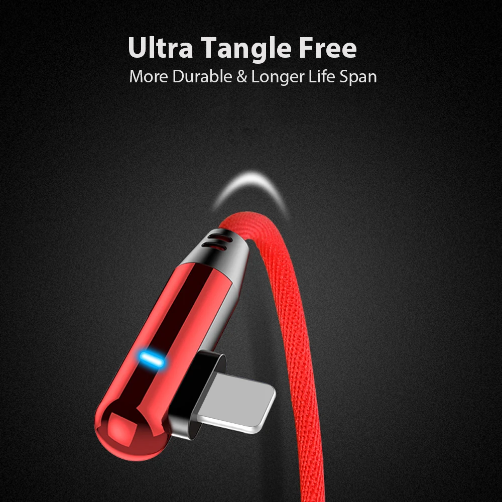 VOXLINK световым кабелем 5V 2.4A usb кабель для быстрой зарядки и синхронизации данных USB