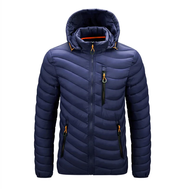 

Warm Jacket Men Windbreaker 2021 New Spring Autumn Hooded Soft Parkas Men's Fashion Casual High Quality Jacket Coat Male