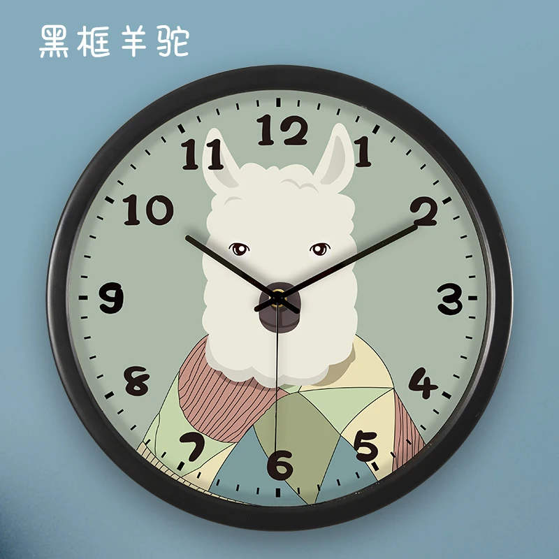 Детские настенные часы с героями мультфильмов креативные бесшумные домашние для