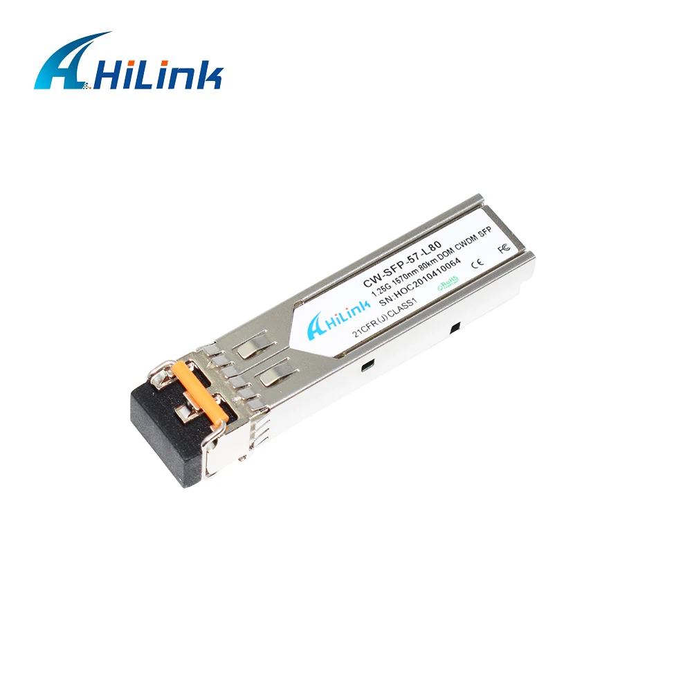 Бесплатная доставка! Двойной LC 1 25G 1570 нм 80km CWDM SFP трансивер с функцией DOM |