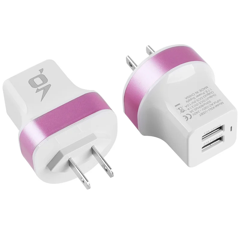 US Multi USB Wall Charger Portable 2 Port Brick Travel Plug Cube Phone Charging iPhone X/ 8 Plus/ iPad Samsung Galaxy | Электроника