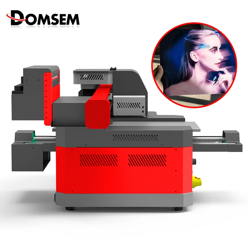 DOMSEM A3 + Размер принтеров Высокая эффективность УФ принтер с двойной печатью