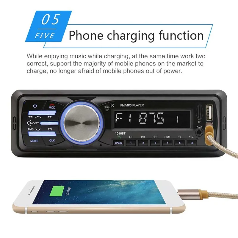 Bluetooth автомагнитолы с пультом дистанционного управления 1 Din Авторадио MP3 плеер Автомобильный стерео радио Aux FM приемник качественный мультимедийный плеер