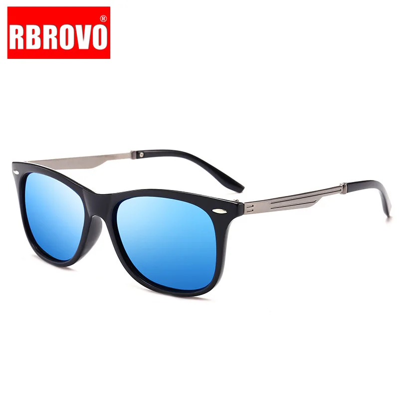2021 поляризованные Квадратные Солнцезащитные очки RBROVO мужские брендовые