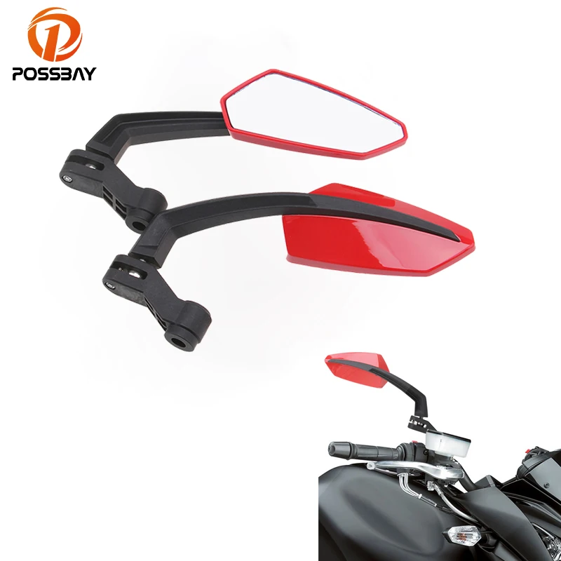 Универсальные мотоциклетные зеркала POSSBAY зеркало заднего вида для Harley Ducati Suzuki