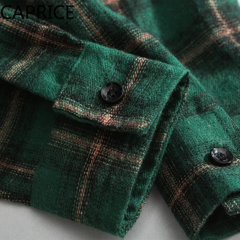 2019 зеленые клетчатые рубашки с длинными рукавами для мужчин хип-хоп повседневные