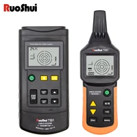 ruoshui 7501portable professional wire cable tracker metal underground pipe locator detector tester line tracker voltage12400v