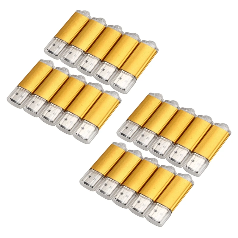 

20 x 512MB Memory Stick USB Flash Drive USB Flash Drive USB 2.0 Gold