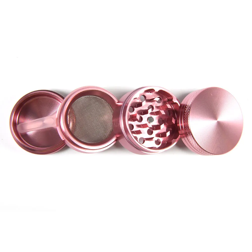 40MM 4-layer Aluminum Alloy Herbal Grinder Spice Weed Grinders Smoking Pipe Accessories Gold Smoke Cutter |