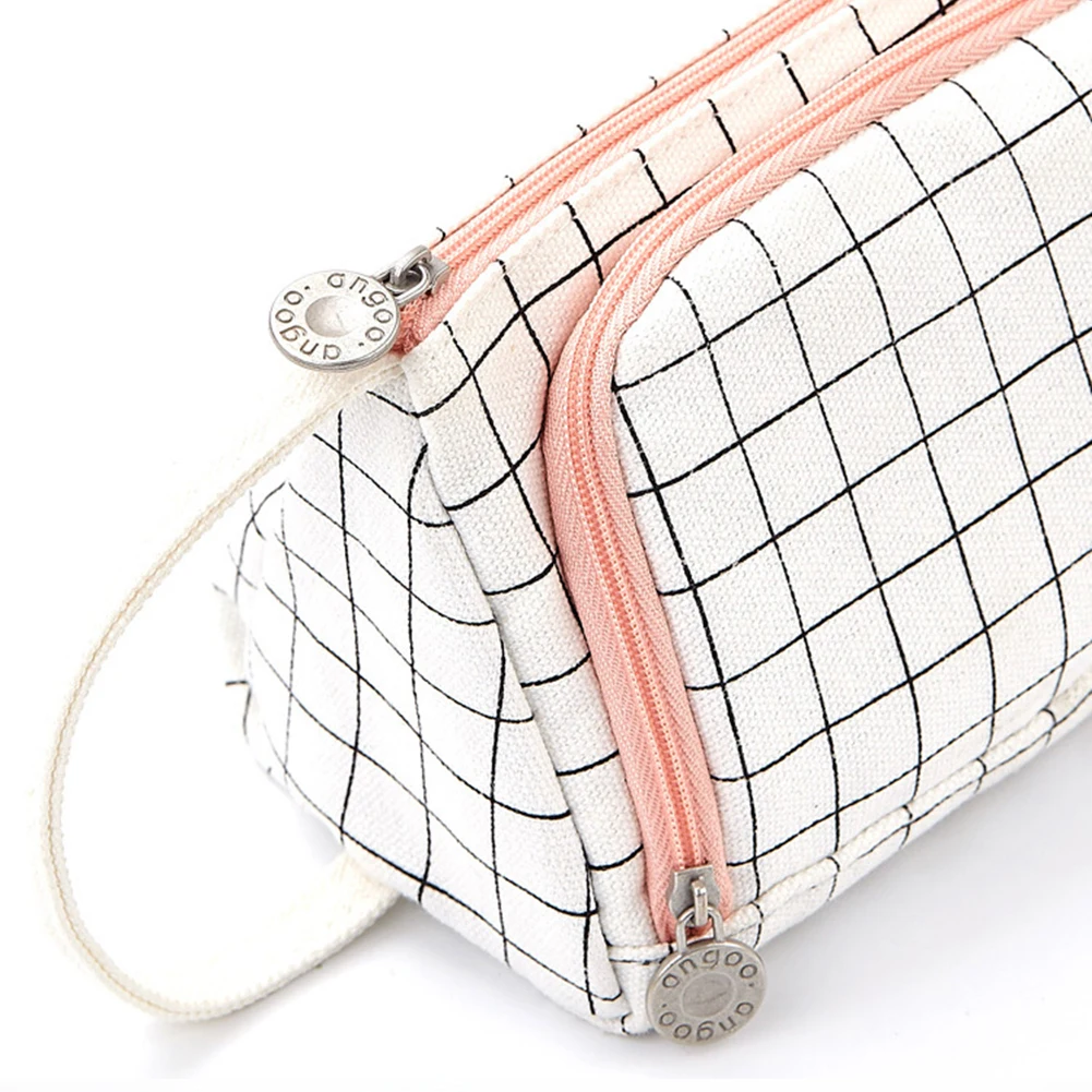 

Canvas Storage Pouch Pencil Case Stationery Bag Holder School Office College Student Big Capacity Canvas School Pen Bag Pouch