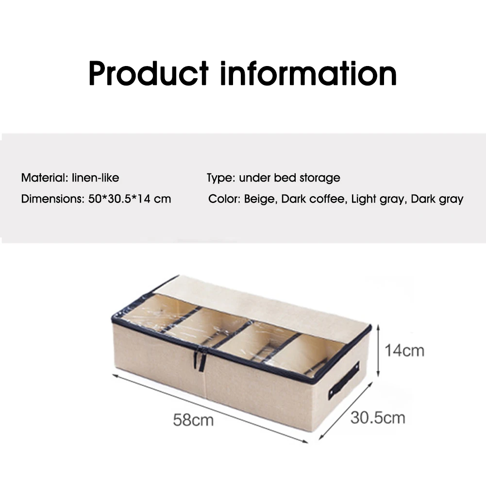 

Non-Woven Fabric Save Space Organizador Bed Under Closet Storage Box Clothes Organiser Quilt Bag Holder Organizer Foldable