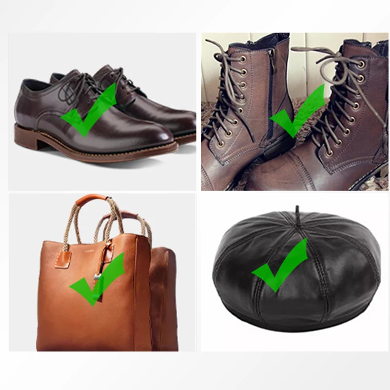 Восстановленная черная кожа ремонт краски изменение цвета кожаная обувь